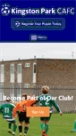 Mobile Screenshot of kingstonparkfootballclub.com